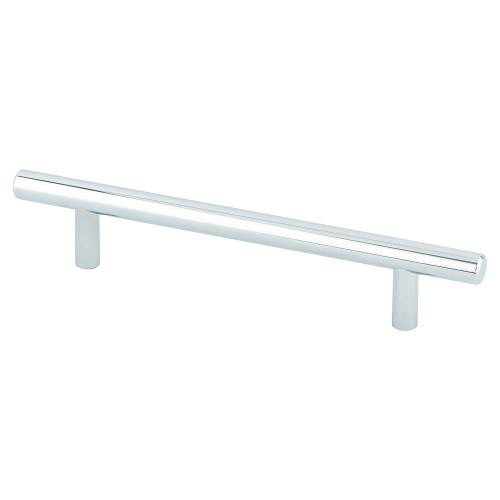 Berenson 2014-2026: 128mm cc Tempo Round Bar Cabinet Pull - Polished Chrome