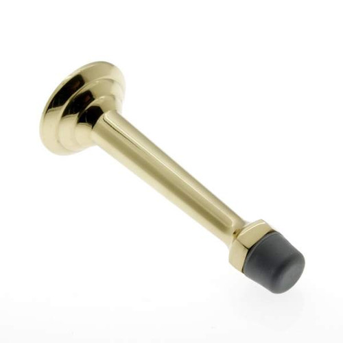 IDH Brass 13013-003: 3-3/4" Door Stop w/Fancy Base - Polished Brass