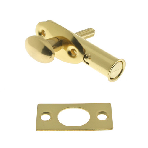 IDH Brass 28500-003: 2-1/2" Mortise Door Bolt - Polished Brass