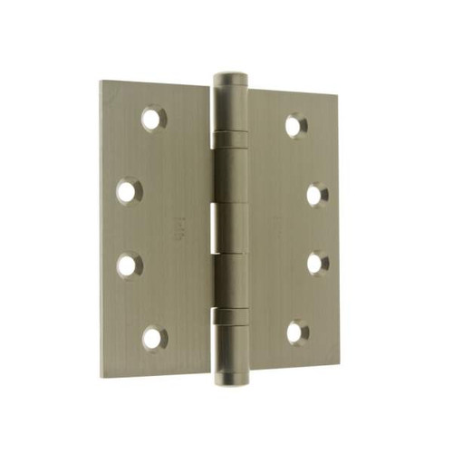 IDH 86000-015: 4 x 4" Extruded Brass Ball Bearing Hinge (pair) - Satin Nickel