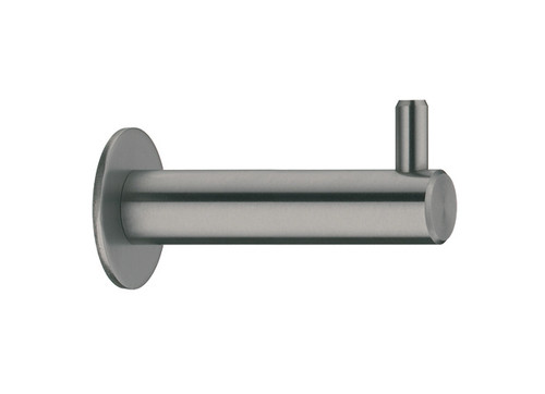 Schwinn 53653: 61mm Single Wall Hook - Brushed Stainless Steel