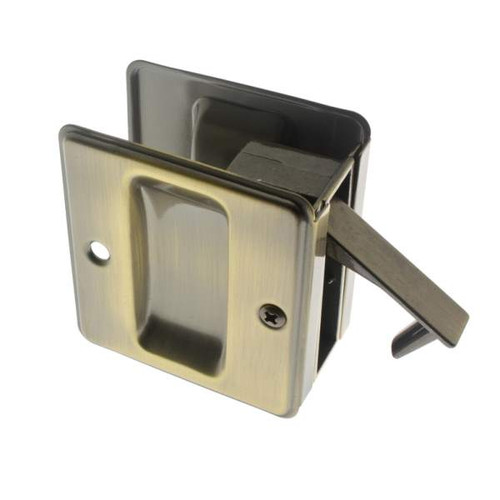 IDH Brass 25410-005: 2-3/4" Pocket Passage Door Pull - Antique Brass