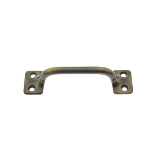 IDH Brass 25042-005: 3-1/2" cc Bar Lift Utility Door Pull - Antique Brass