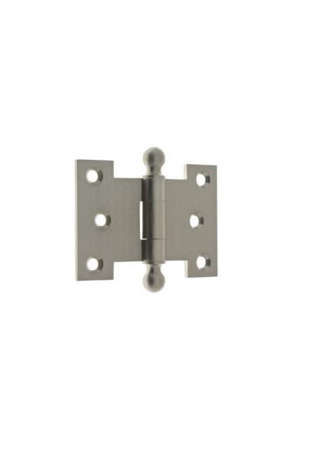 IDH 80253-015: 2-1/2 x 3-1/2" Parliament Hinge (pair) - Satin Nickel