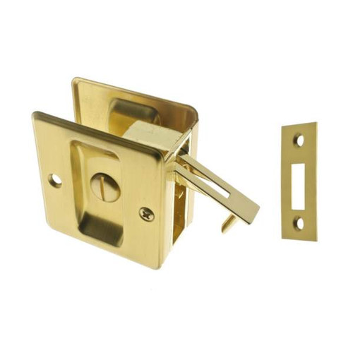 IDH Brass 25411-004: 2-3/4" Pocket Privacy Door Pull - Satin Brass