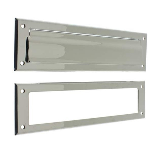 IDH Brass 22120-026: 13" Magazine & Letter Mail Slot - Polished Chrome