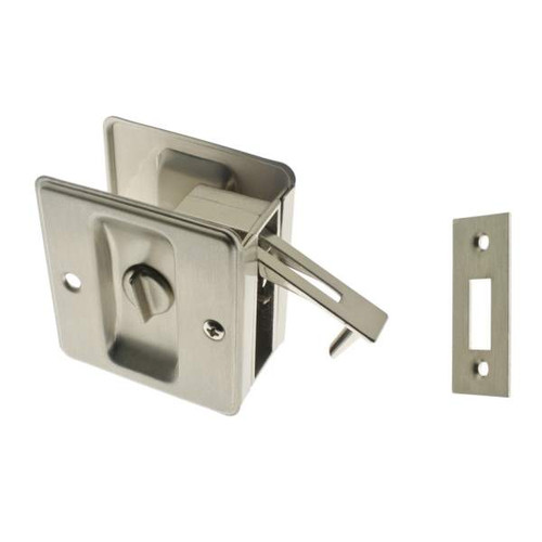 IDH Brass 25411-015: 2-3/4" Pocket Privacy Door Pull - Satin Nickel