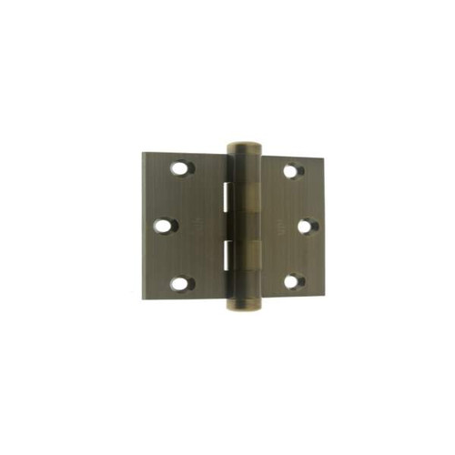IDH Brass 83030-005: 3" Extruded Square Corner Door Hinge (pair) - Antique Brass