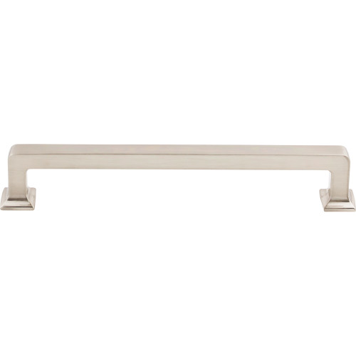 Top Knobs TK705BSN: 6-5/16" cc Ascendra Rectangular Bar Cabinet Pull - Brushed Satin Nickel