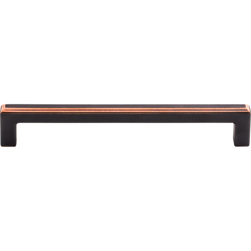 Top Knobs TK674UM: 6-5/16" cc Podium Square Bar Cabinet Pull - Umbrio