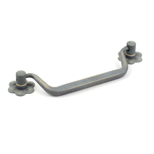 Century 29238-BA: 128mm cc Country Drop Bail Cabinet Pull - Blonde Antique