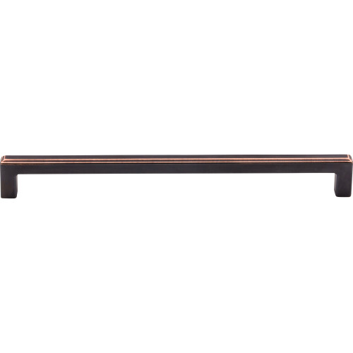 Top Knobs TK675UM: 9" cc Podium Square Bar Cabinet Pull - Umbrio