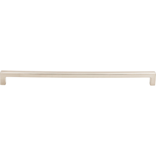 Top Knobs TK676BSN: 12" cc Podium Square Bar Cabinet Pull - Brushed Satin Nickel
