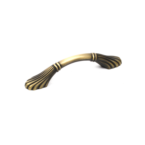 Century 26046-ABH: 96mm cc Orchid Cabinet Pull - Brushed Antique Brass