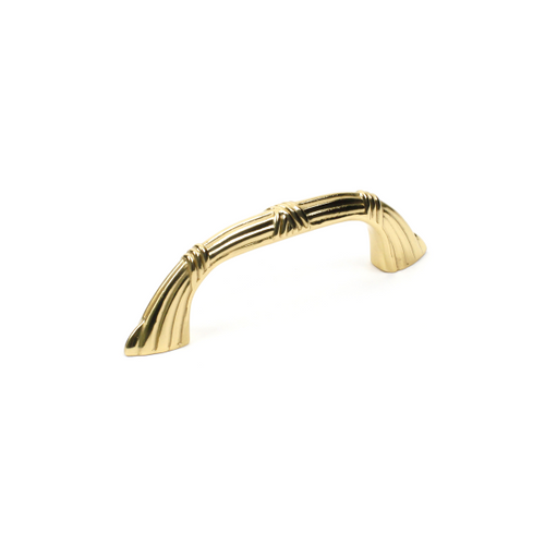 Century 15533-3: 3" cc Georgian Cabinet Pull - Polished Brass
