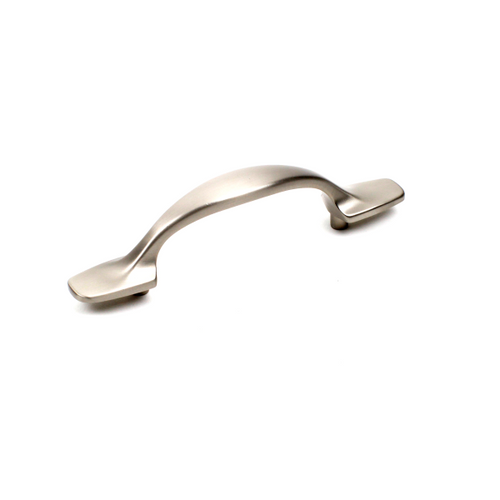 Century 21123-DSN: 3" cc Glacier D-Handle Cabinet Pull - Dull Satin Nickel