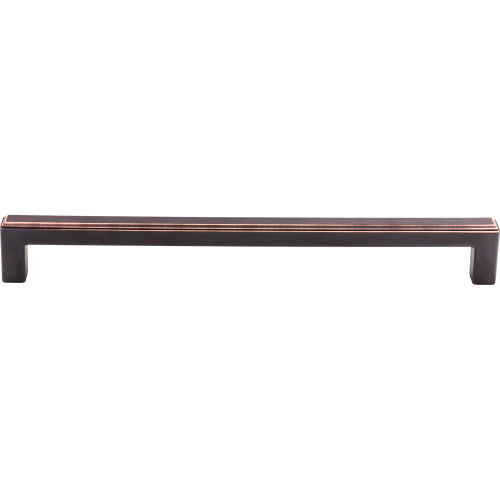 Top Knobs TK678UM: 18" cc Podium Square Bar Appliance Pull - Umbrio