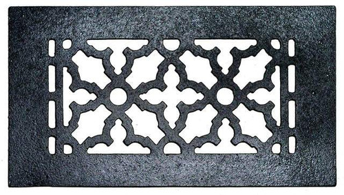 Acorn GR5BG-D: 10" x 5-1/2" Cast Iron Decorative Grille with Holes - Black Acorn GR5BG-D: 10" x 5-1/2" Cast Iron Decorative Grille with Holes - Black