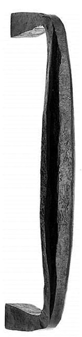 Acorn IRQBP: 10" Iron Art Square Bar Door Pull - Black Rough Iron Acorn IRQBP: 10" Iron Art Square Bar Door Pull - Black Rough Iron