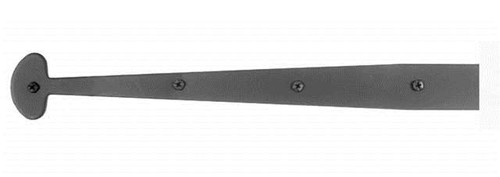 Acorn AHYBP: 12" Bean Dummy Strap Hinge - Black Smooth Iron Acorn AHYBP: 12" Bean Dummy Strap Hinge - Black Smooth Iron