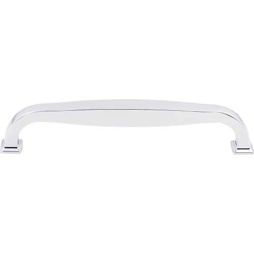 Top Knobs TK727PC: 8" cc Contour D-Handle Appliance Pull - Polished Chrome