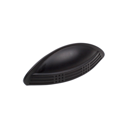 Century 29553-MB: 3" cc Majestic Cup Cabinet Pull - Matte Black
