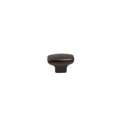 Century 27129-OBL: 1-1/2" Glacier Rectangular Cabinet Knob - Oil Rubbed Bronze