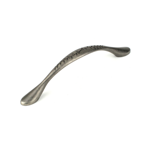 Century 28598-AP: 128mm cc Hamilton Vine Cabinet Pull - Aged Pewter/Antique Pewter