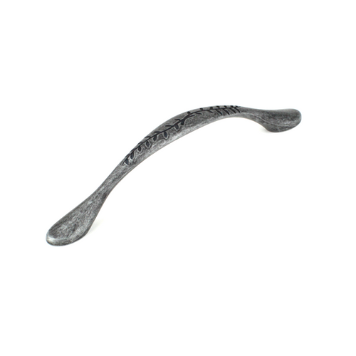 Century 28598-AS: 128mm cc Hamilton Vine Cabinet Pull - Antique Silver