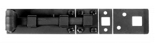 Acorn ALDBP: 6" Square Bolt - Black Smooth Forged Iron