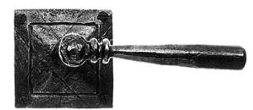 Acorn IUMBI: Double Lever Privacy Lockset w/Square Rose - Black Iron Acorn IUMBI: Double Lever Privacy Lockset w/Square Rose - Black Iron