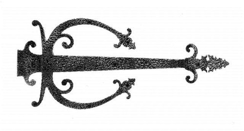 Acorn WIHBP: 28" Warwick Banjo Dummy Strap Hinge - Black Iron Acorn WIHBP: 28" Warwick Banjo Dummy Strap Hinge - Black Iron