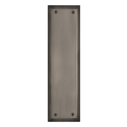 Nostalgic Warehouse 703024: 10" New York Pushplate - Antique Pewter
