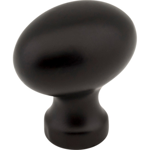 Jeffrey Alexander 3990-BLK: 1-3/16" Bordeaux Egg Cabinet Knob - Black