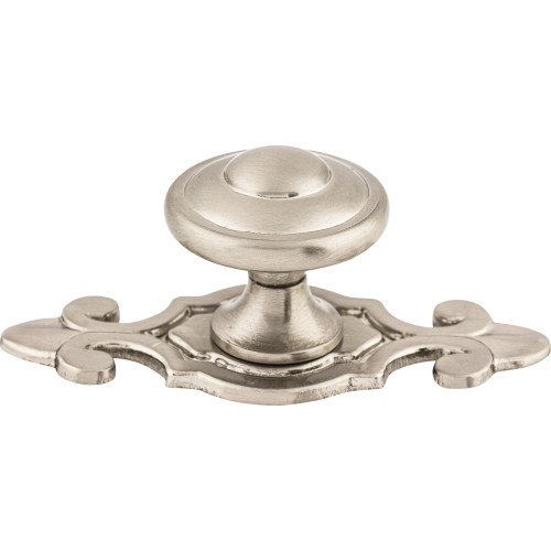 Top Knobs M2135: 1-1/4" Canterbury Round Cabinet Knob - Brushed Satin Nickel