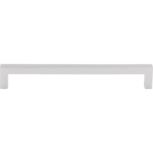 Top Knobs M2143: 7-9/16" cc Nouveau III Square Bar Cabinet Pull - Polished Chrome