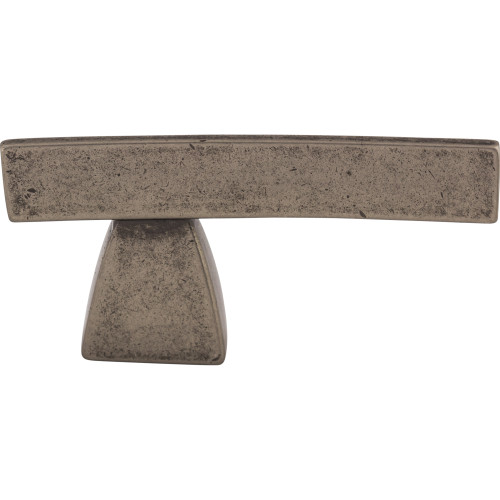 Top Knobs TK2PTA: 2-1/2" Sanctuary Arched Cabinet Knob - Pewter Antique