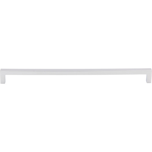Top Knobs M2145: 17-5/8" cc Nouveau III Square Bar Cabinet Pull - Polished Chrome