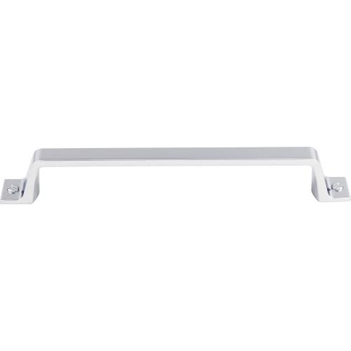 Top Knobs TK745PC: 6-5/16" cc Channing Flat Bar Cabinet Pull - Polished Chrome