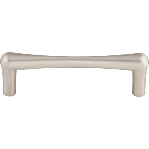 Top Knobs TK763BSN: 3-3/4" cc Brookline Round Bar Cabinet Pull - Brushed Satin Nickel
