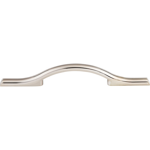 Top Knobs TK753PN: 3-3/4" cc Somerdale Arched Cabinet Pull - Polished Nickel
