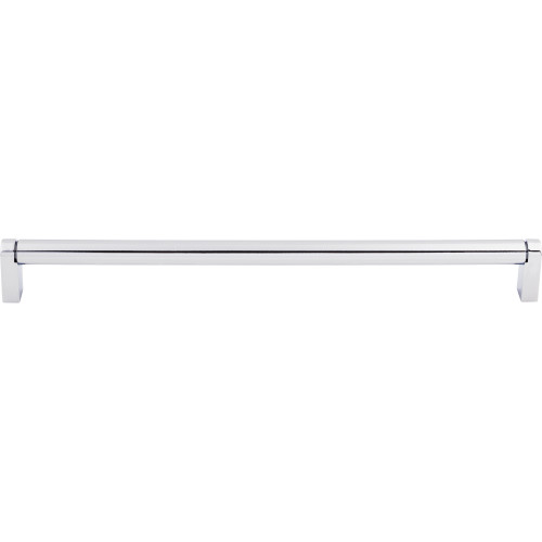 Top Knobs M2096: 18-7/8" cc Pennington Round Bar Cabinet Pull - Polished Chrome