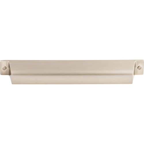 Top Knobs TK775BSN: 7" cc Channing Cup Cabinet Pull - Brushed Satin Nickel
