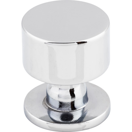 Top Knobs TK821PC: 1-1/8" Lily Round Cabinet Knob - Polished Chrome