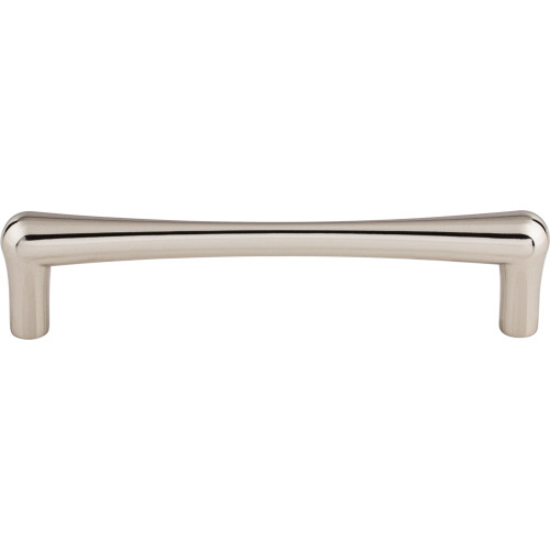 Top Knobs TK764PN: 5-1/16" cc Brookline Round Bar Cabinet Pull - Polished Nickel