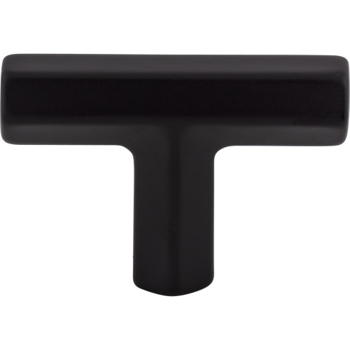 Top Knobs TK790BLK: 1-3/4" Lydia T-Bar Cabinet Knob - Flat Black