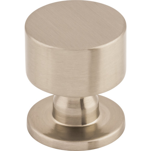 Top Knobs TK821BSN: 1-1/8" Lily Round Cabinet Knob - Brushed Satin Nickel