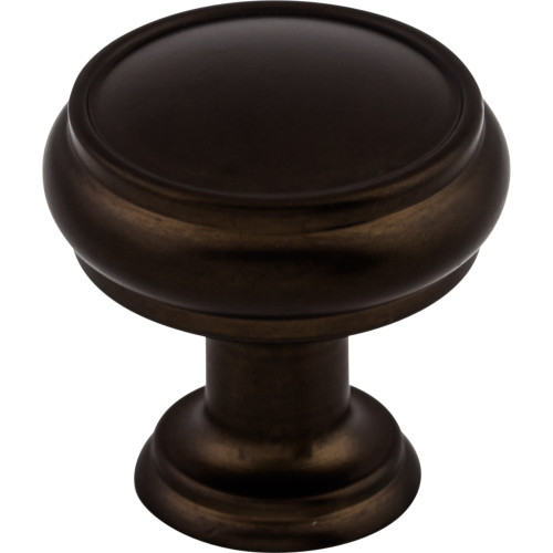 Top Knobs TK831ORB: 1-3/16" Eden Round Cabinet Knob - Oil Rubbed Bronze