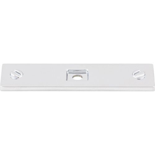 Top Knobs TK741PC: Channing Rectangle Backplate - Polished Chrome