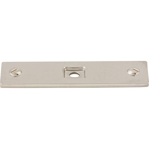 Top Knobs TK741PN: Channing Rectangle Backplate - Polished Nickel
